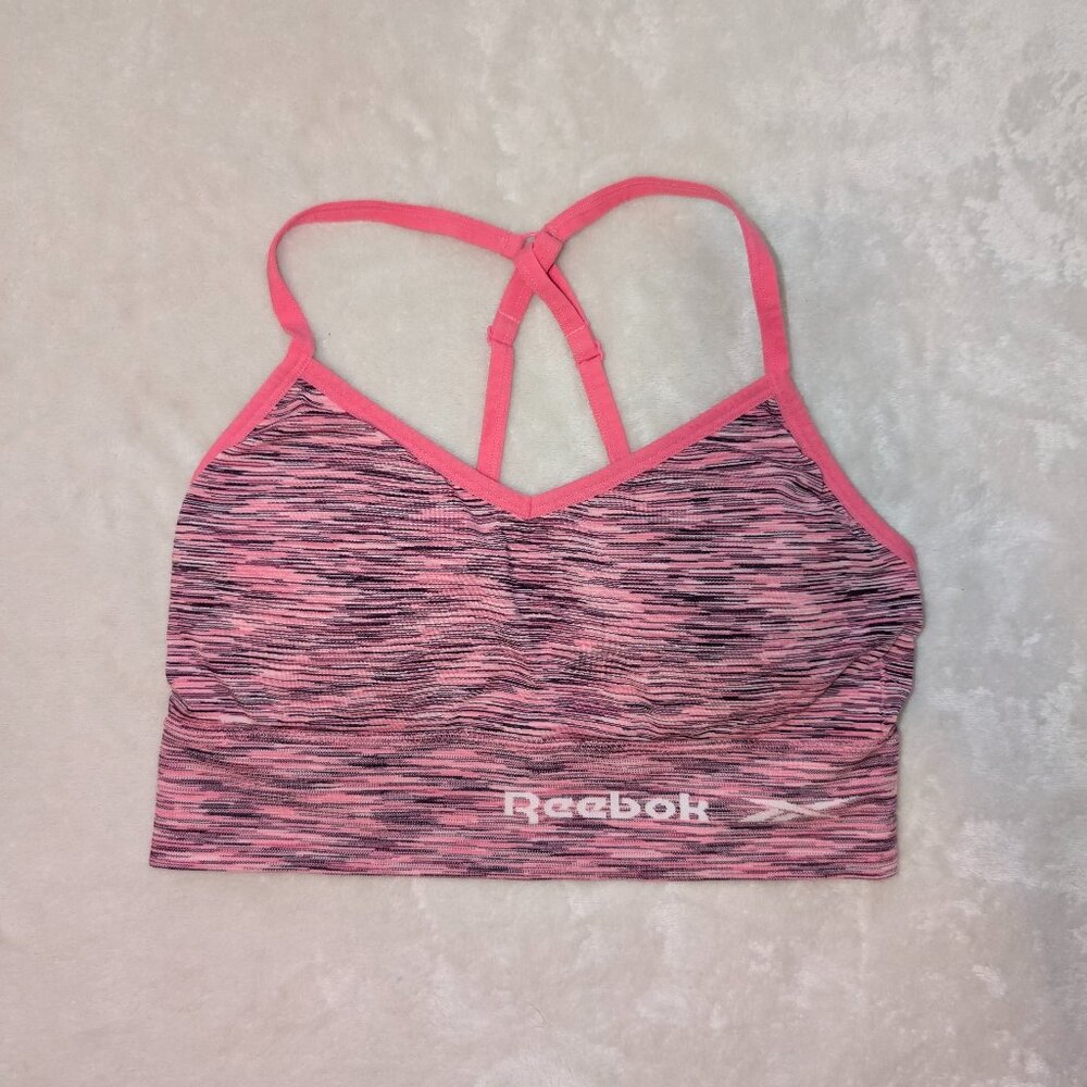 Reebok Pink & Black Sports Bra